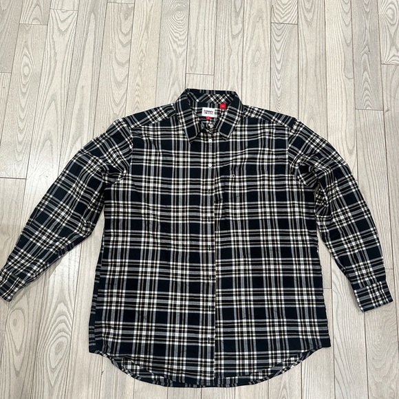 Tommy Hilfiger Tops - Tommy Hilfiger Black and White Checkered Shirt